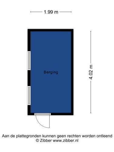 Plattegrond niet in brochure