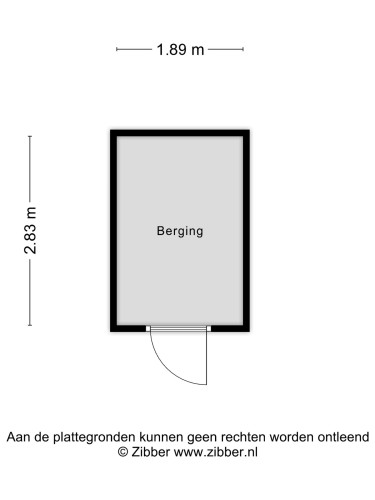 Plattegrond niet in brochure