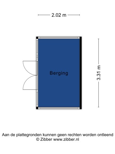 Plattegrond niet in brochure