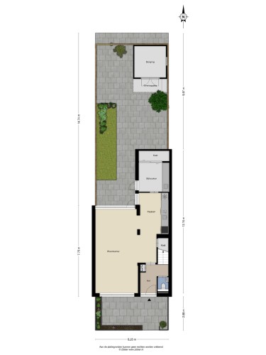 Plattegrond niet in brochure