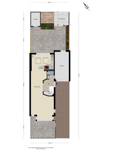 Plattegrond niet in brochure