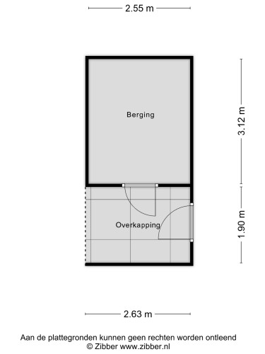 Plattegrond niet in brochure