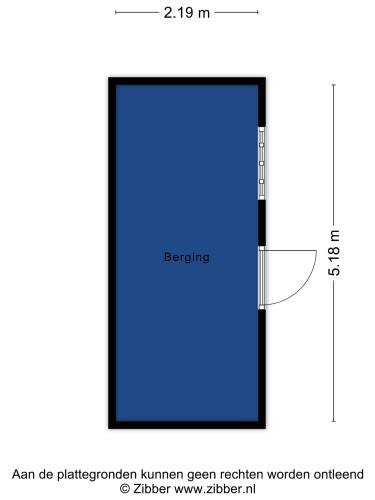Plattegrond niet in brochure