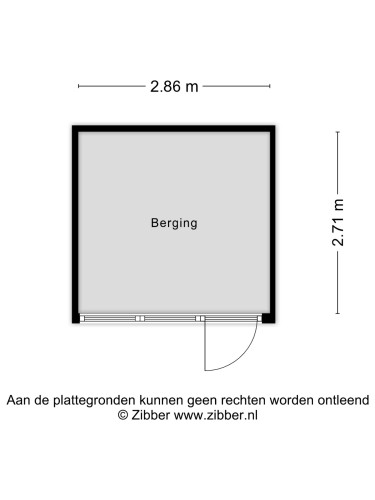 Plattegrond niet in brochure