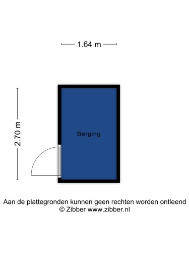 Plattegrond niet in brochure