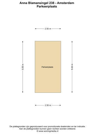 Plattegrond niet in brochure
