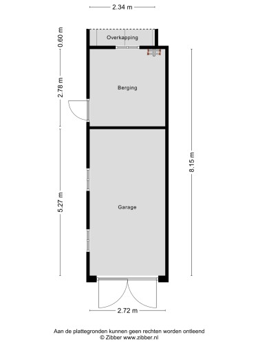 Plattegrond niet in brochure
