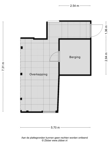 Plattegrond niet in brochure