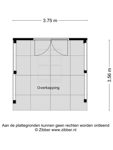 Plattegrond niet in brochure