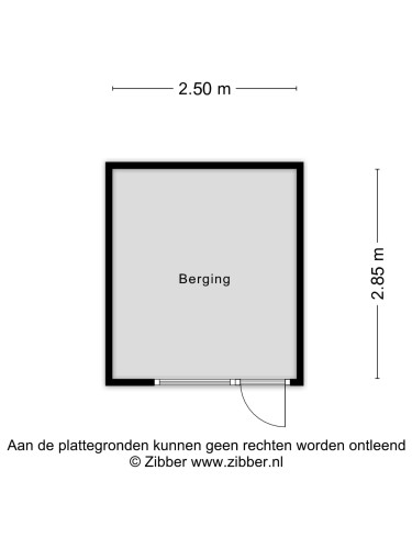 Plattegrond niet in brochure