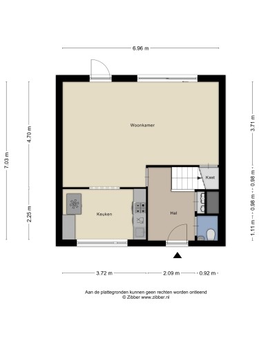 Plattegrond niet in brochure