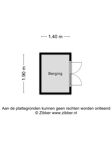 Plattegrond niet in brochure