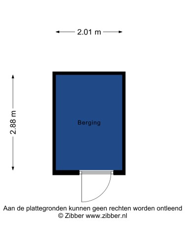 Plattegrond niet in brochure