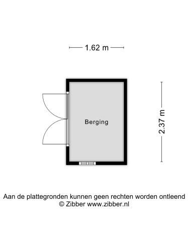 Plattegrond niet in brochure