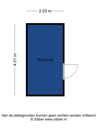 Plattegrond niet in brochure