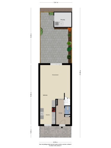 Plattegrond niet in brochure