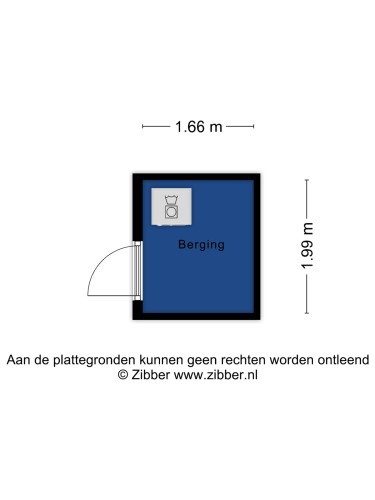 Plattegrond niet in brochure