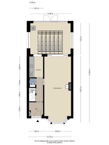 Plattegrond niet in brochure