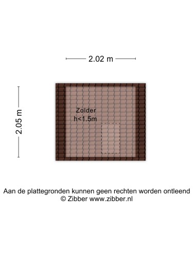 Plattegrond niet in brochure