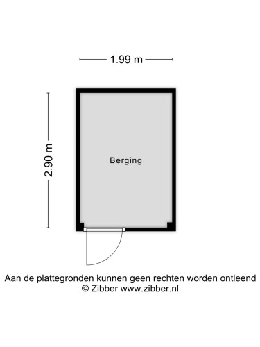 Plattegrond niet in brochure