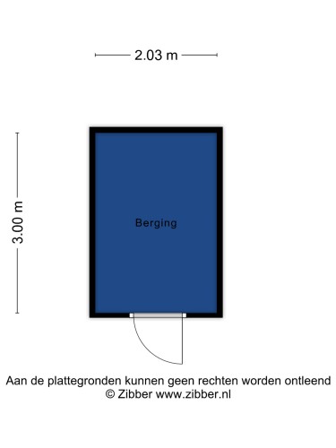 Plattegrond niet in brochure
