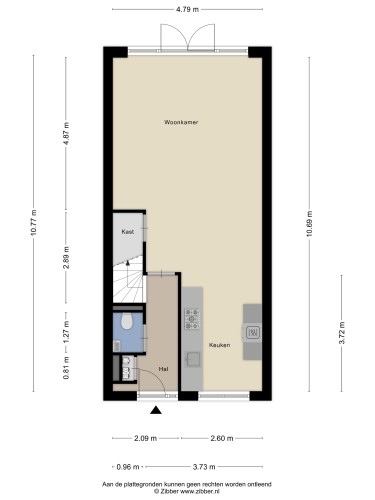 Plattegrond niet in brochure