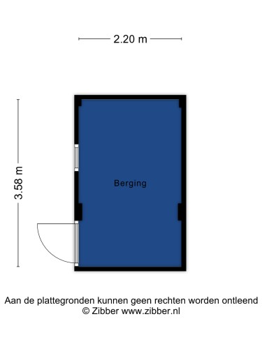 Plattegrond niet in brochure