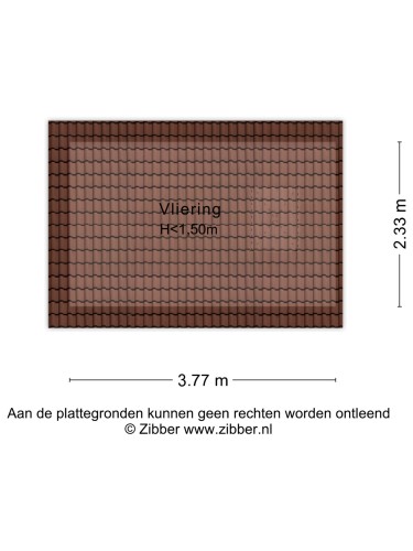 Plattegrond niet in brochure