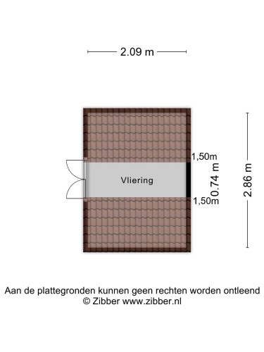 Plattegrond niet in brochure