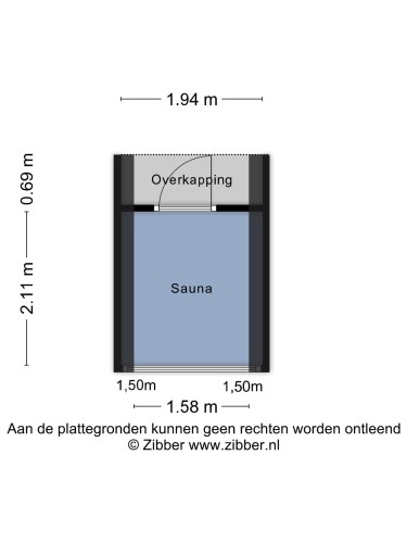 Plattegrond niet in brochure