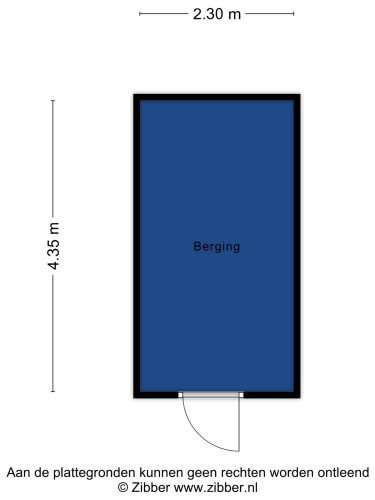 Plattegrond niet in brochure