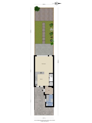 Plattegrond niet in brochure