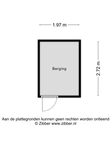 Plattegrond niet in brochure