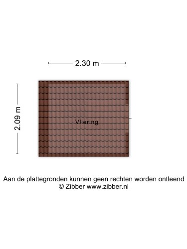Plattegrond niet in brochure