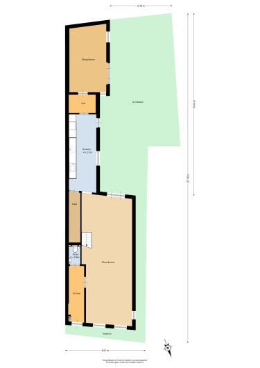 Plattegrond niet in brochure