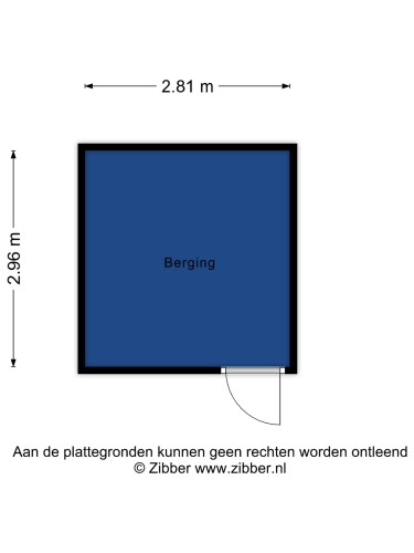 Plattegrond niet in brochure