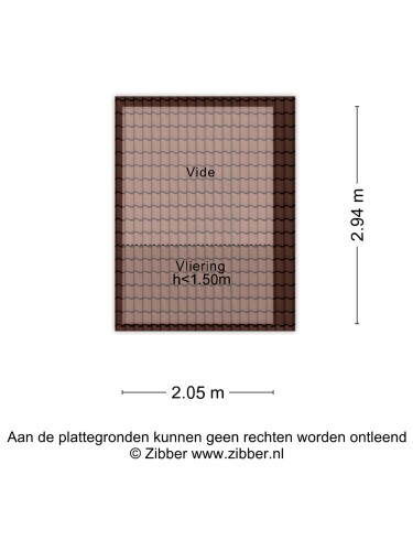 Plattegrond niet in brochure