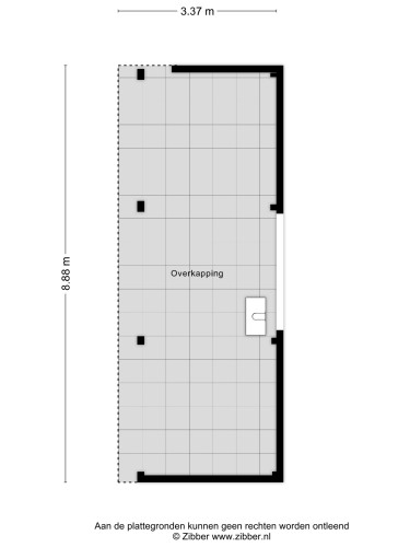 Plattegrond niet in brochure