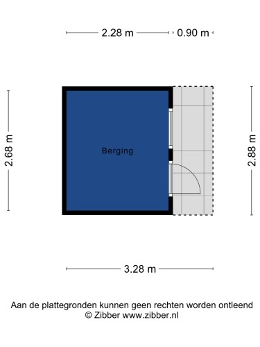 Plattegrond niet in brochure