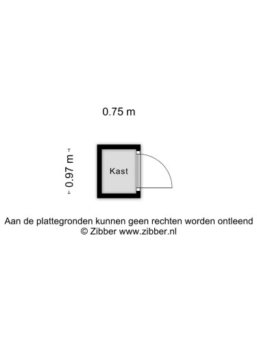 Plattegrond niet in brochure