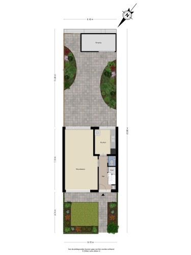 Plattegrond niet in brochure