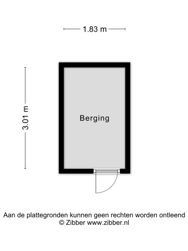 Plattegrond niet in brochure