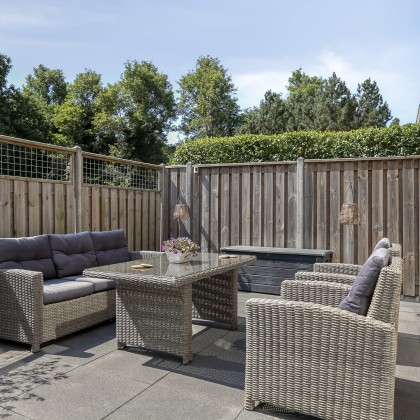 Lounge in de zon.