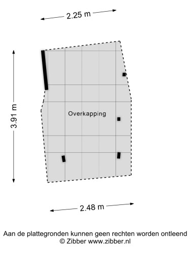 Plattegrond niet in brochure