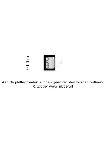 Plattegrond niet in brochure