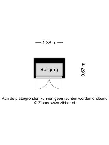 Plattegrond niet in brochure