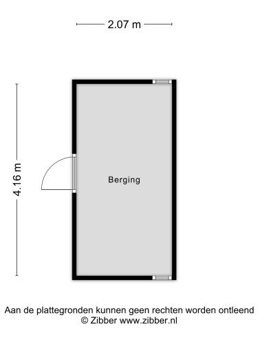 Plattegrond niet in brochure