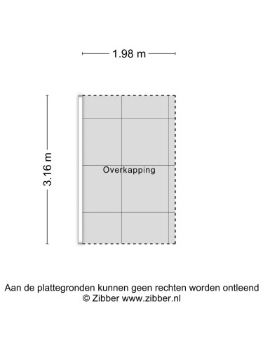 Plattegrond niet in brochure