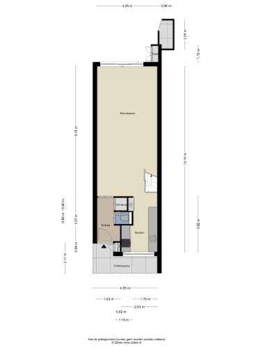 Plattegrond niet in brochure