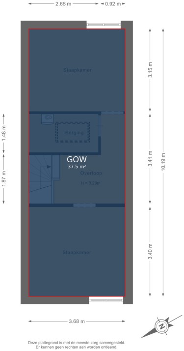 Plattegrond niet in brochure